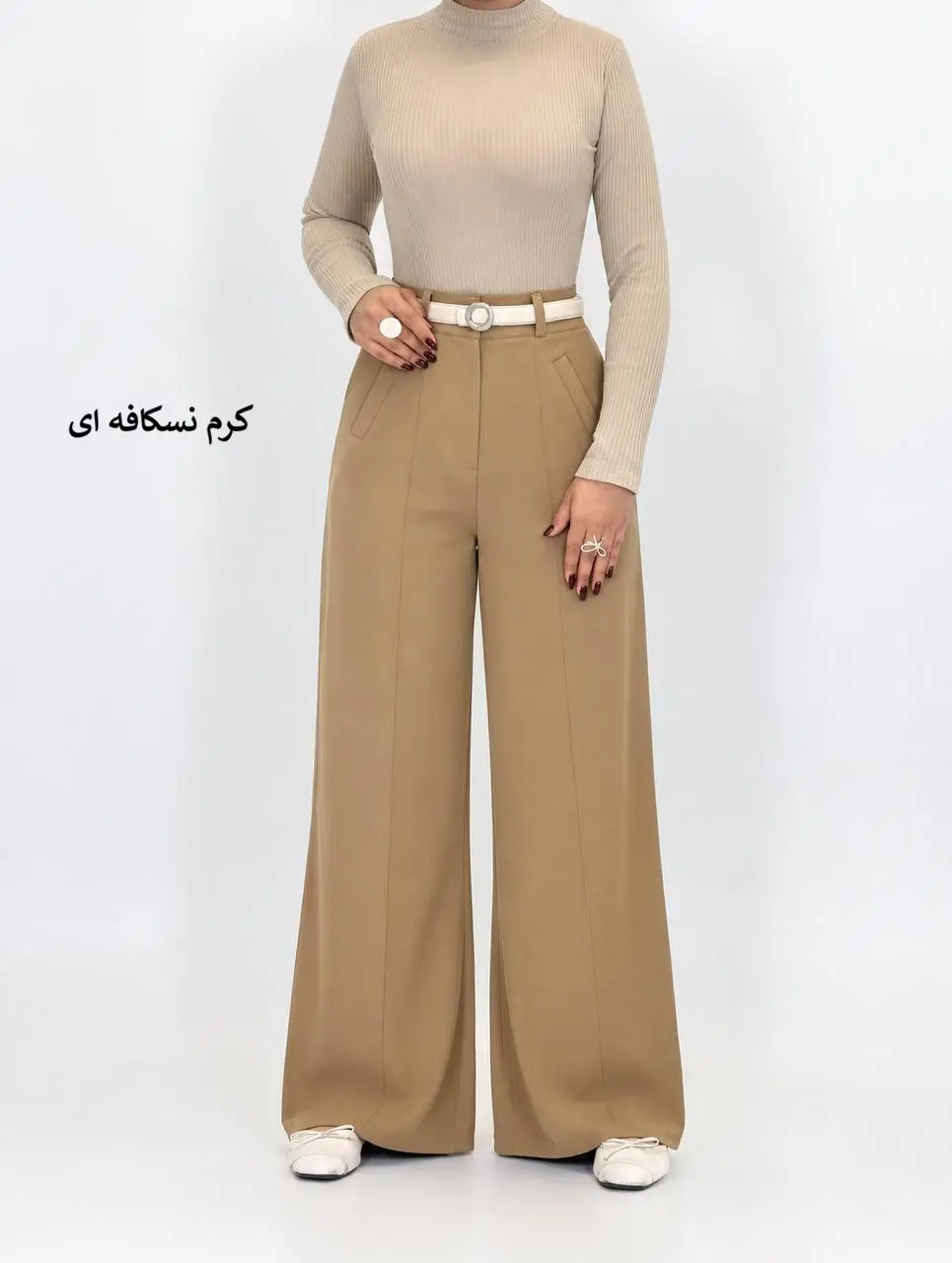 7492-شلوار بگ کرپ باربی
